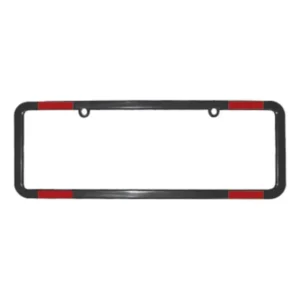 Moldura Placa Mercosul Carro Preta Refletor Especial Preto