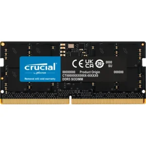 Memória Ram Para Notebook 16gb Ddr5 4800mhz Cl40 Sodimm Crucial Ct16g48c40s5 Preto