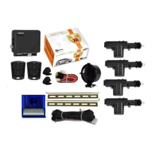 Kit Trava Eletrica + Alarme Universal 4 Portas