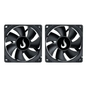 Kit 2 Cooler Fan Rise Mode Black 80mm 12v Preto Rm-bk-02-fb