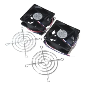 2 Cooler Nework 12v 80x80x25 Mm 5000 Rpm Cód. 14.204hhe Nova * + 2 Grade De Proteçao