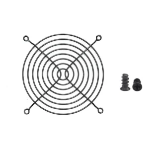 Easycargo 2pcs 120mm Fan Grill Guard Black With Screws