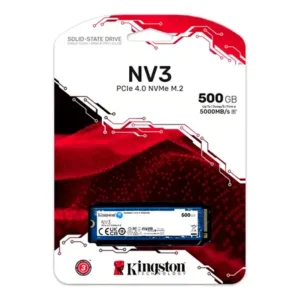 Ssd M.2 Nvme Pci-e Gen 4.0 500gb Kingston Nv3 Ssnv3s/500g Cor Aleatória