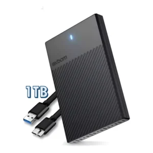 Disco Rígido Externo Exbom Hdd Usb 3.0 1tb Portátil Usb 3.0 Para Notebook Ps4 Ps5 Xbox One E Series Windows Preto