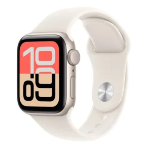 Apple Watch SE 3 GPS • Caixa estelar de alumínio – 40 mm • Pulseira esportiva estelar – P/M - Distribuidor Autorizado