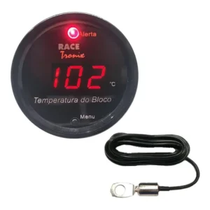 Medidor Temperatura Bloco Do Motor Vermelho C/ Sensor 2,4m