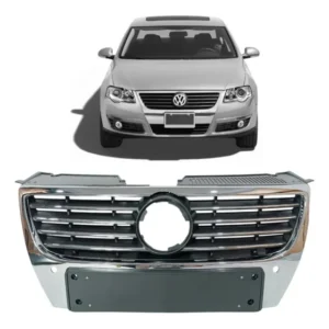 Grade Frontal Cromada Passat 2005 2008 2009 2010 Com Furo
