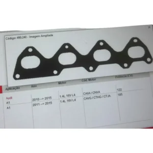 Junta Coletor Escape Audi A1 1.4 16v Caxa Cavg 2010 A 2015