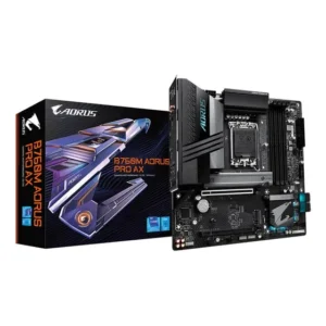 Placa Mãe Gigabyte B760m Aorus Pro Ax Wi-fi Lga 1700 Ddr5 Cor Preto