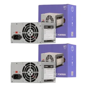 2 Un Fonte De Alimentação Atx 200w Para Pc Fortrek Pws-2003 Prateado