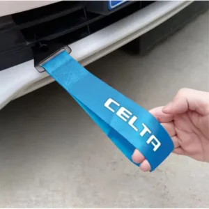 Tow Strap Hook Cinta Reboque Engate Esportivo Gm Celta Cor Ciano