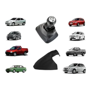 Kit Coifa Manopla Cambio Corsa Sedan +coifa Freio De Mão
