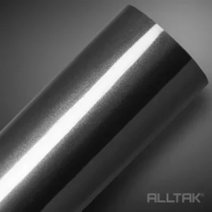Envelopamento Adesivo Linha Alto Brilho Automotivo 1,5mx69cm Cor Graphite Metallic