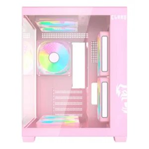 Gabinete Gamer Clanm Grodd Candy Vidro Temperado Rgb Micro Atx / Itx