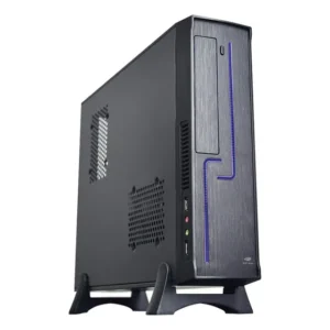 Gabinete Slim C3Tech DT-120BK Preto Micro-ATX Mini-ITX com Fonte 200W