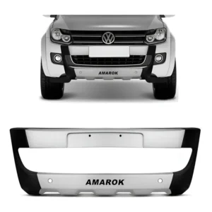 Overbumper Volkswagen Amarok Ano 10/16 Tg Poli Preto Com Prata