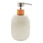 Porta Sabonete Liquido Cerâmica Granilite Lines Branco 430ml - Imagem 6