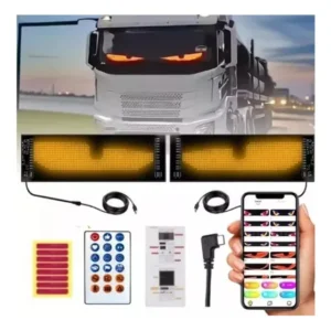 2 Peças De Olhos De Led Para Pára-brisas De Caminhão, Eyes 2