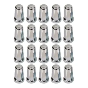 20 Capa Porca Belga Cromada Roda Caminhao S10 Sprinter 19mm