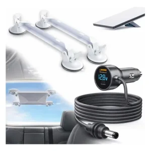 Kit Suporte + Cabo 3m Starlink Mini Ventosa Veicular 12v/24v Branco