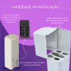 Porta Escova De Dente Com Tampa Suporte Para Pasta Cor Verde Guatemala - Imagem 7