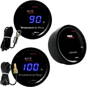 Medidor Marcador Temperatura Agua E Bloco Motor + Voltimetro