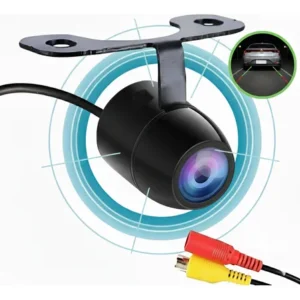 Câmera De Re Automotiva Led Hd Infravermelho Colorida Visão Noturna Universal Veicular Carro Borboleta 2 Em 1 A Prova D Agua