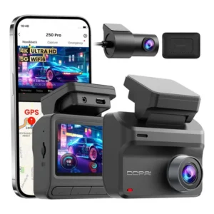 Câmera Veicular Ddpai Monitoramento Remoto 4k+1080p Z50 Pro