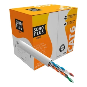 Cabo De Rede Branco Utp Rj45 Cat6 Furukawa Sohoplus 30mt