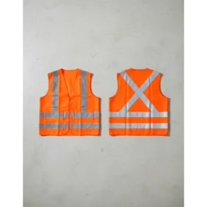 Colete Refletivo Alta Visibilidade Com 1 Bolso Laranja Vicsa