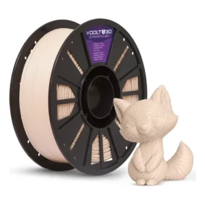 Filamento Pla Velvet efeito fosco premium 1kg Voolt3d cor bege caucasiano Voolt3D
