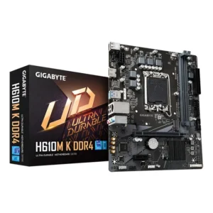 Placa-mãe Gigabyte H610mm K Ddr4 Lga1700 Ddr4 Micro Atx Cor Preto