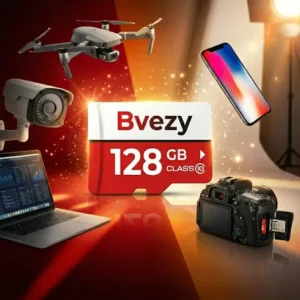 Cartão De Memória Para Câmeras Wi-fi Drones 128gb Micro Sd Classe 10 Ultra 100mb/s Cartão Sd Marca Bvezy
