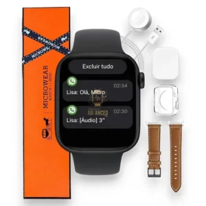 Relógio Smartwatch Microwear W11 Mini Série 11 Chatgpt 42mm Lançamento 2026 Preto