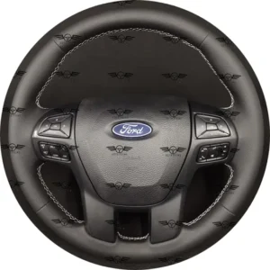 Capa De Volante Costurada Ranger 2020 Xls Liso Costura Prata