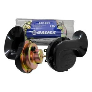 Buzina Caracol Dupla Universal Gauss Gb1054 12v C/ Suporte