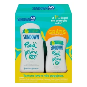 Kit Protetor Solar Sundown Praia Piscina Fps50 200ml + 100ml