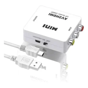 Conversor Adaptador Vídeo Áudio Composto 3 Rca Av Para Hdmi