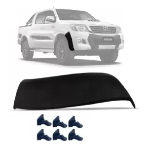 Alargador Friso Moldura Ponteira Parachoque Hilux Srv 2012 2113 2014 2015 2016 Padrão Original Com Presilhas Direito