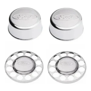 Kit Sobre Tampa Cubo Cromado Ford Cargo 3/4 815 816 712