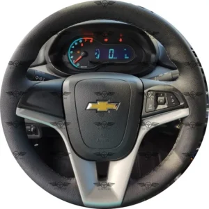 Capa De Volante Costurada Onix Até 2019 Liso Preto