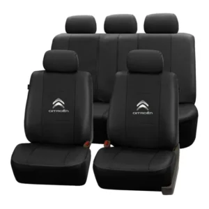 Capa De Banco Couro Ecologico C4 Lounge Com Logo Citroen