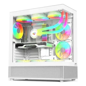 Gabinete Mid Tower C3Tech Gamer Branco MT-G850WH Vidro Temperado