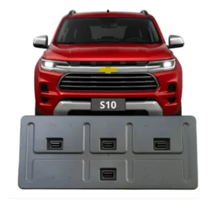 Suporte Placa Dianteira Parachoque S10 2024 2025 2026 Preto Preto
