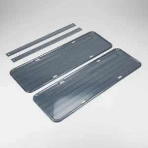 Par Placa Decorativa Carro Cinza Tarj Antiga Refletiva Nova Cinza