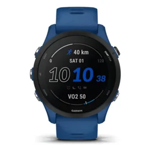 Garmin Forerunner 255 Smartwatch Esportivo Tidal Blue com GPS, Bluetooth e Monitor Cardíaco - 46 mm