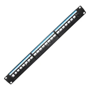 Patch Panel Cat5e/cat6 24 Portas Descarregado Com Suporte Guia Traseiro