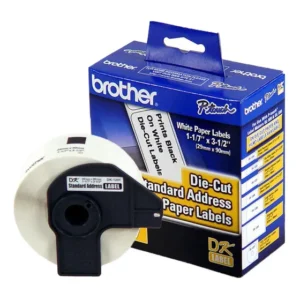 Etiqueta Brother 29mmx90mm Dk-1201 Pré Cortada Cor Branco