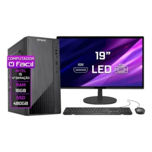 Computador Completo Intel I5 (4a Geração) 16gb Ssd 480gb 480 Gb 16 Gb M81 Sem Placa Gráfica