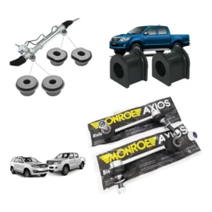 Bucha Caixa Direção + Bucha Barra + Bieleta Axios Hilux 2014